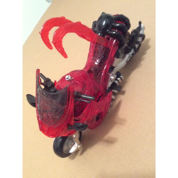 Rare Spiderman Motorbike Motorcycle Bike ToyBiz Vintage 1988 Marvel Superhero - Picture 2 of 7